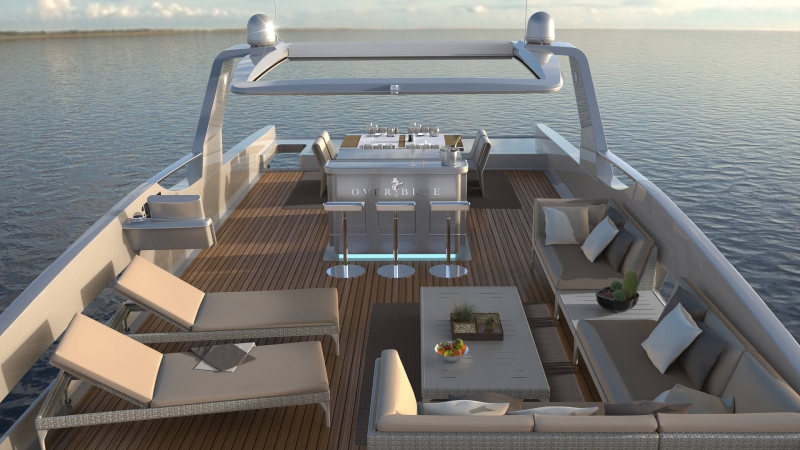 The Flybridge on an Overblue Superyacht