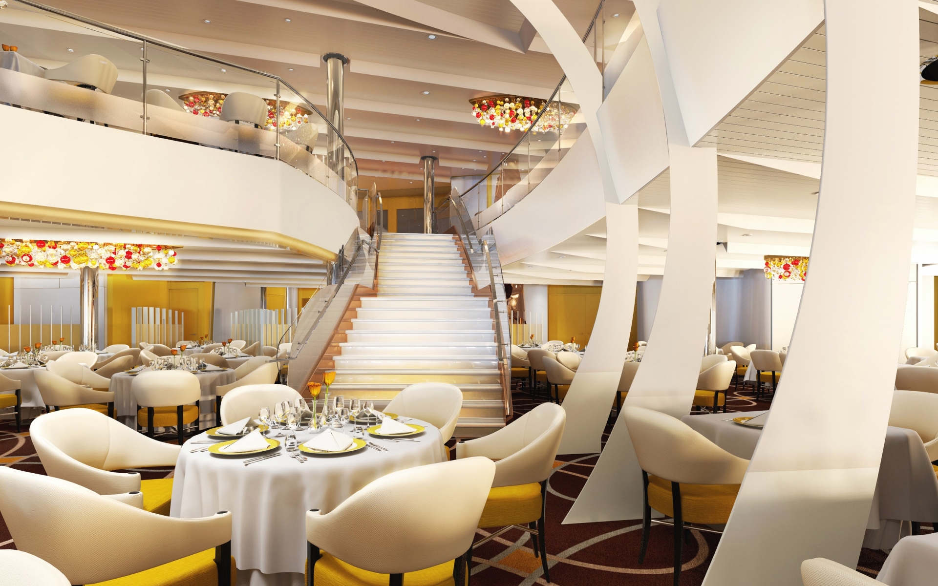 Ресторан на лайнере Koningsdam