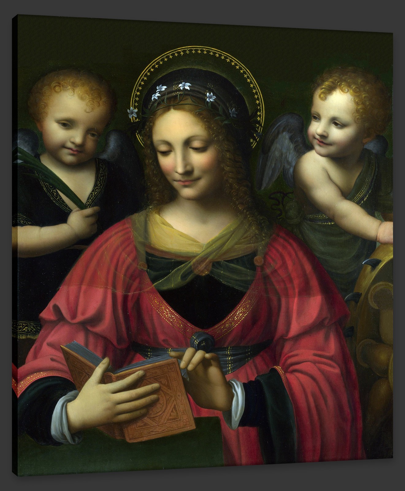 Saint Catherine with Two Angels, after Bernardino Luini