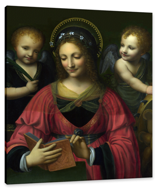 Saint Catherine with Two Angels, after Bernardino Luini