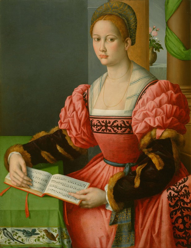 Portrait of a Woman with a Book of Music, c.1545, Oil on Canvas