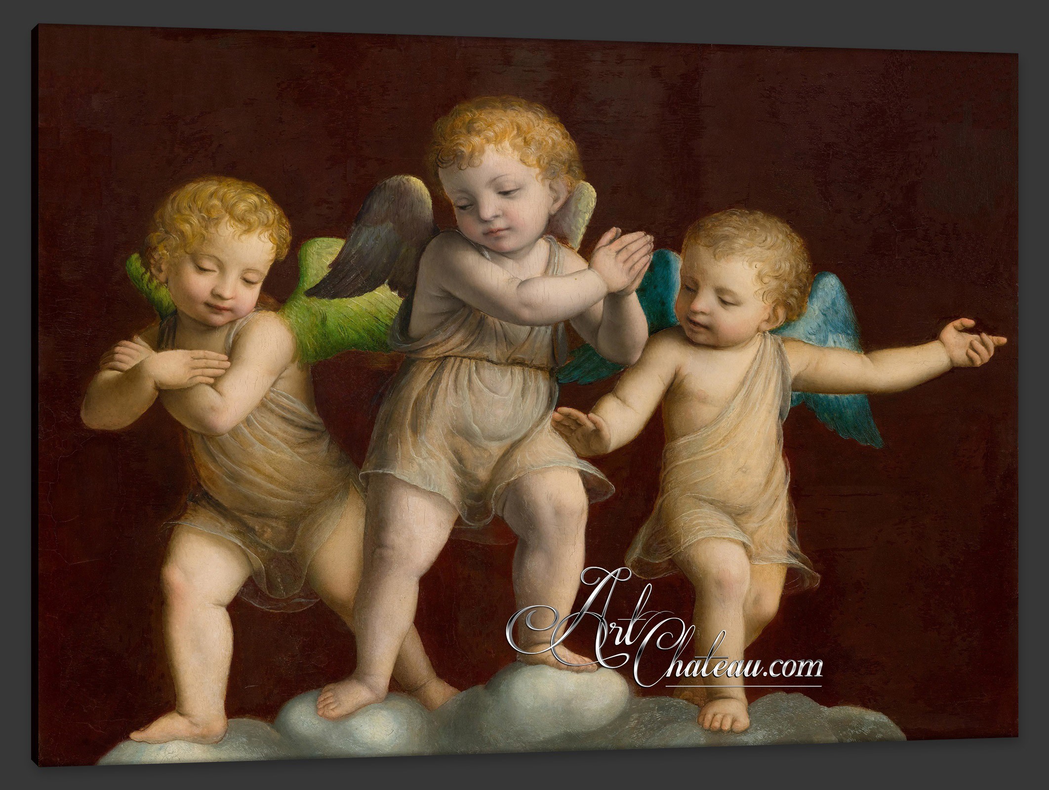 Three Putti, after artist Bernardino Luini