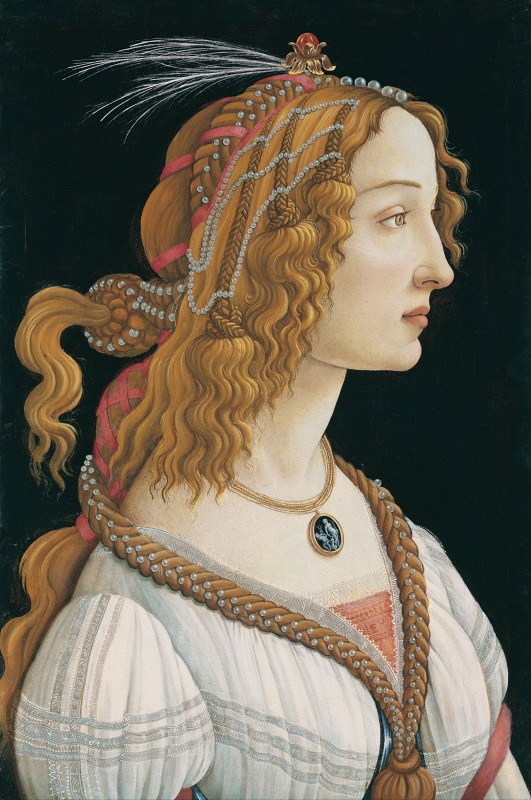 Portrait of Simonetta Vespucci as a Nymph, c.1480, Oil on Panel