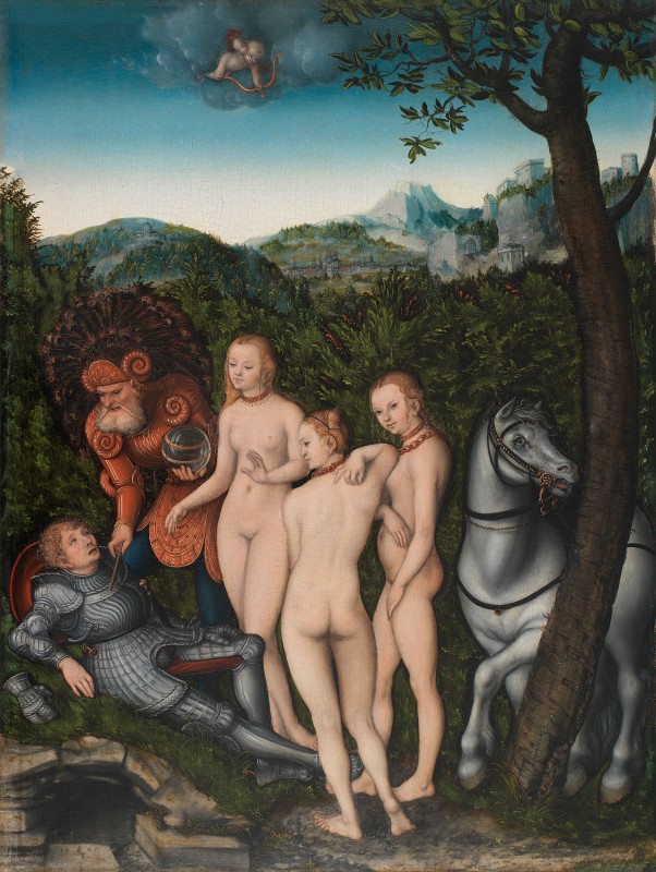 The Judgement of Paris, c.1527, Oil on Beech Wood