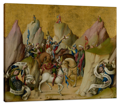 The Meeting of the Three Kings with David & Isaiah, c.1480, Oil and Gold Leaf on Panel