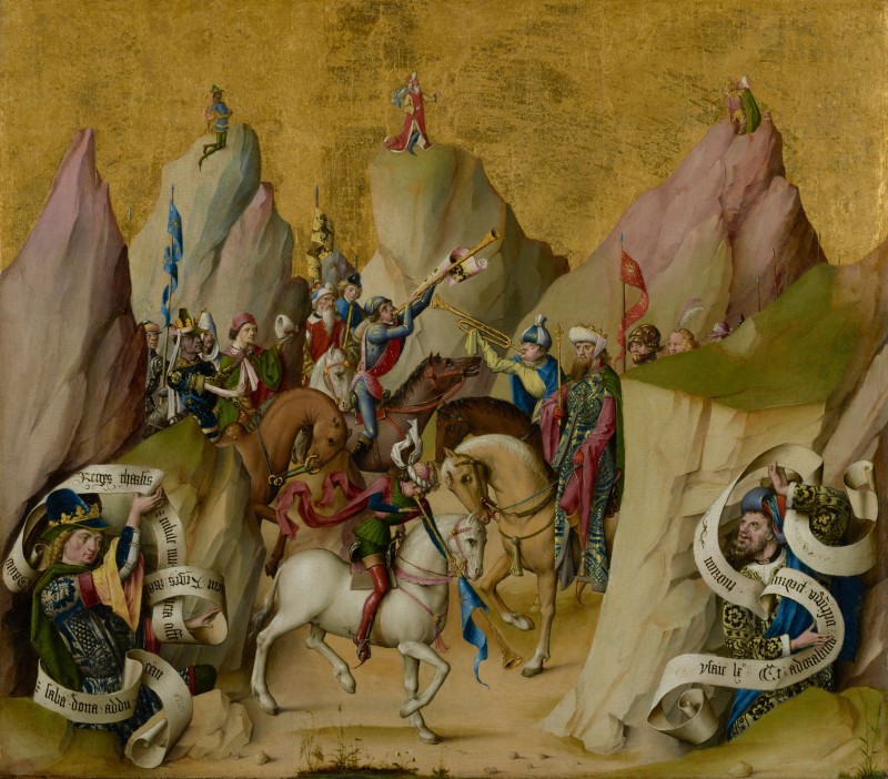 The Meeting of the Three Kings with David & Isaiah, c.1480, Oil and Gold Leaf on Panel