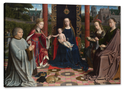 The Virgin and Child with Saints and Donor, c.1510, Oil on Oak
