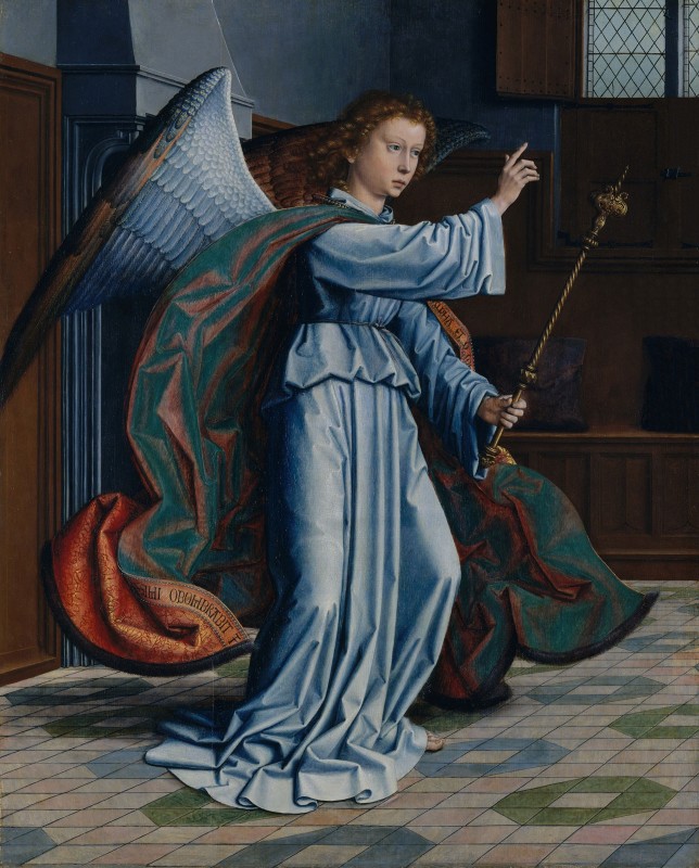 Angel of the Annunciation, c.1506, Oil on Oak Panel