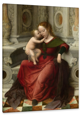 Virgin and Child sitting in a Stone Niche, c.1536, Oil on Oak Panel    
