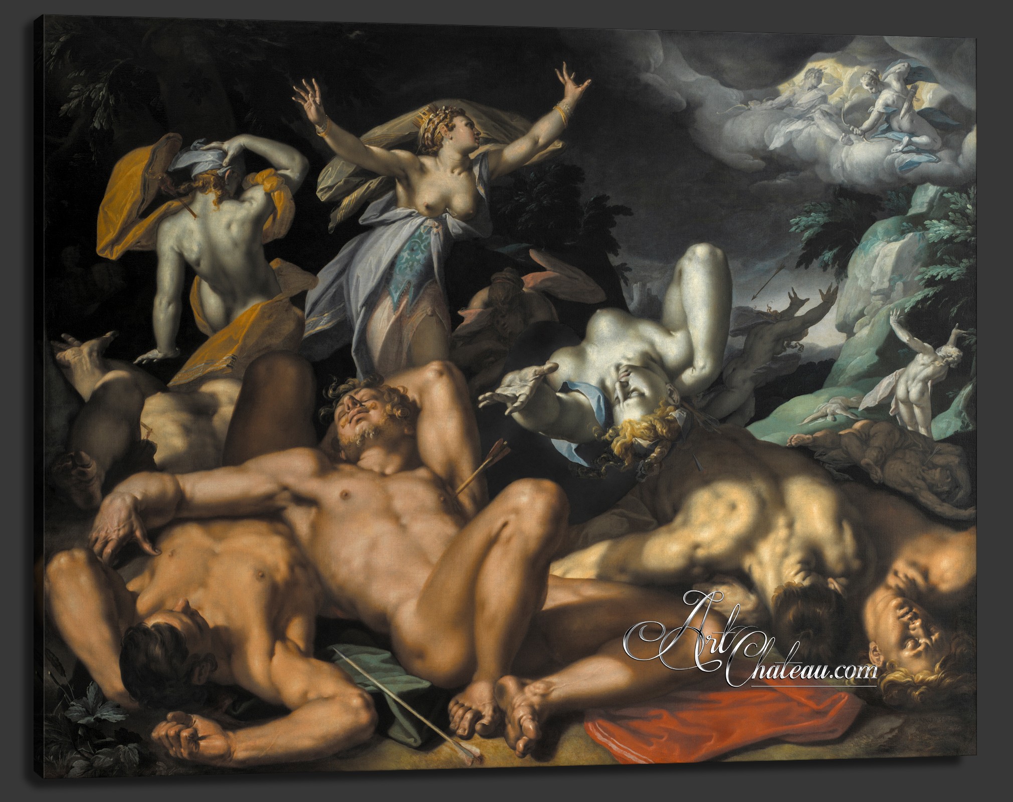 Apollo and Diana Punish Niobe, after Abraham Bloemaert 