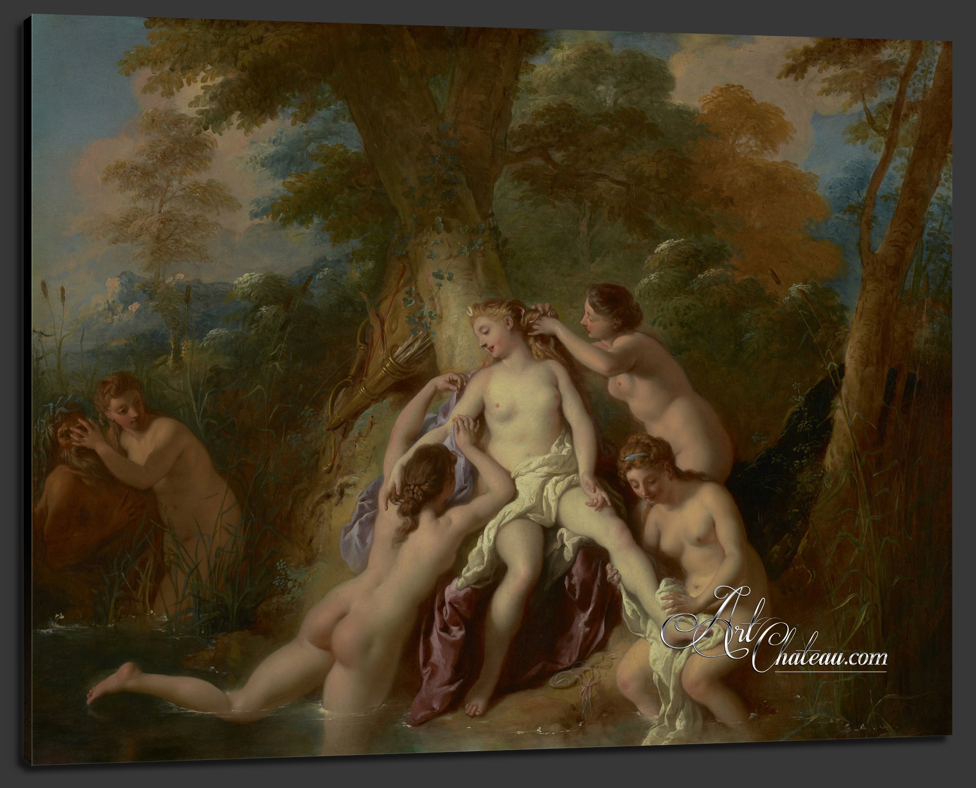 Diana and Her Nymphs Bathing, after Jean-Francois de Troy