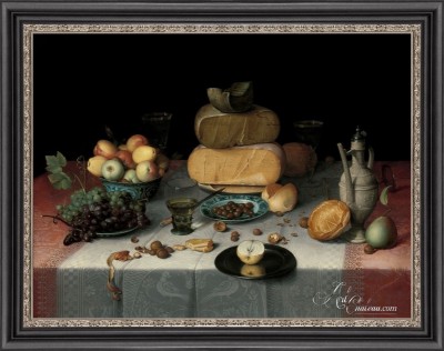 Still-Life with Fruit, Nuts, and Cheese, after Floris van Dyck