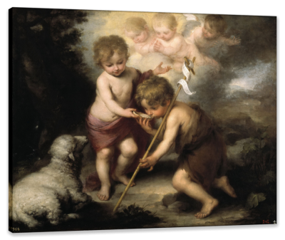 The Infant Christ and Saint John the Baptist with a Shell, c.1670, Oil on Canvas