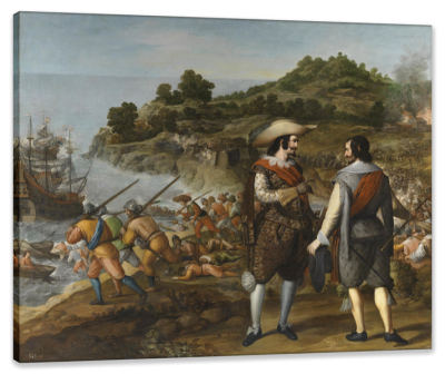 The Recapture of San Juan in Puerto Rico, c.1635, Oil on Canvas
