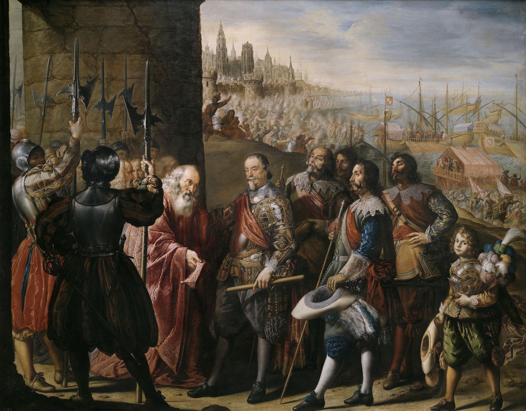 The Relief of Genoa by the II Marquis of Santa Cruz, c.1635, Oil on Canvas