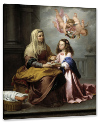 Saint Anne Teaching the Virgin to Read, c.1655, Oil on Canvas