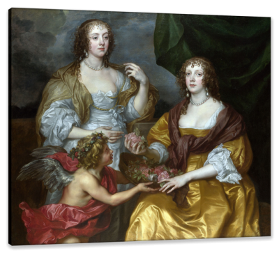 Lady Elizabeth Thimbelby and Sister, The Viscountess of Andover, c.1637, Oil on Canvas