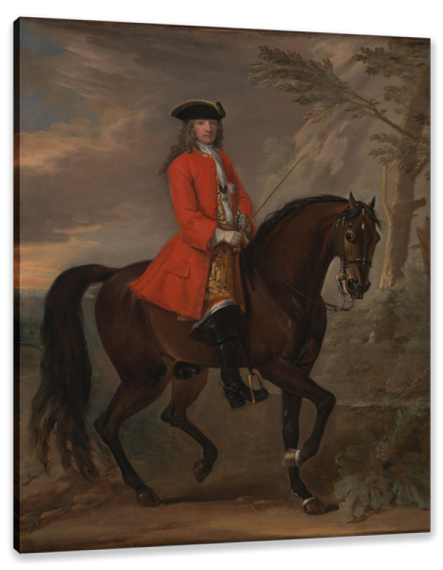 NobleMan on Horseback, after Baroque artist John Wootton