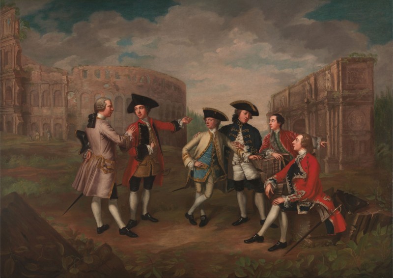British Gentlemen in Rome, c.1750, Oil on Canvas