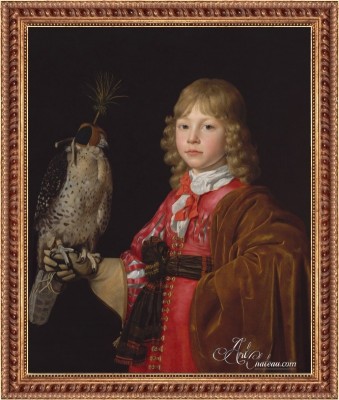 Portrait of a Boy with a Falcon, after Wallerant Vaillant