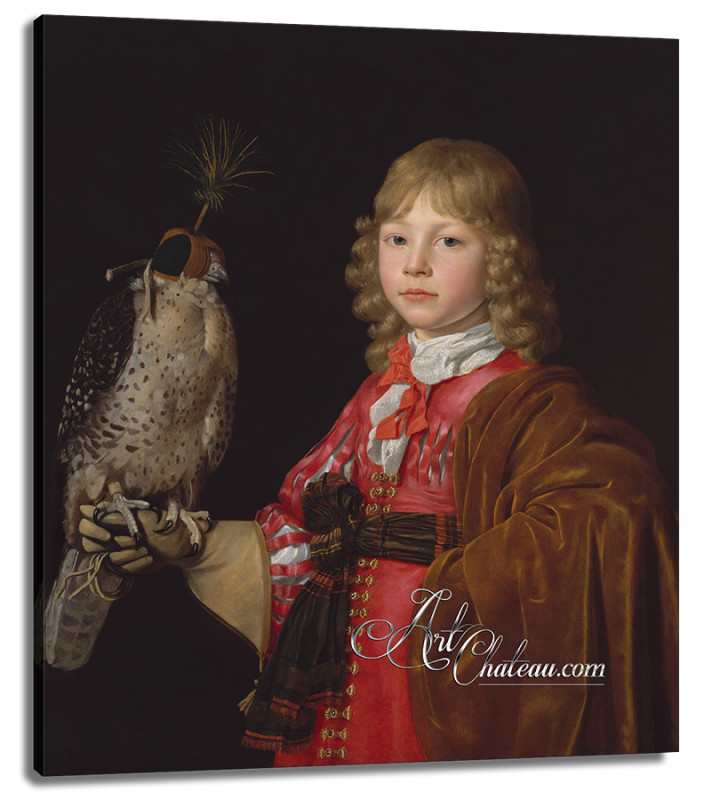 Portrait of a Boy with a Falcon, after Wallerant Vaillant