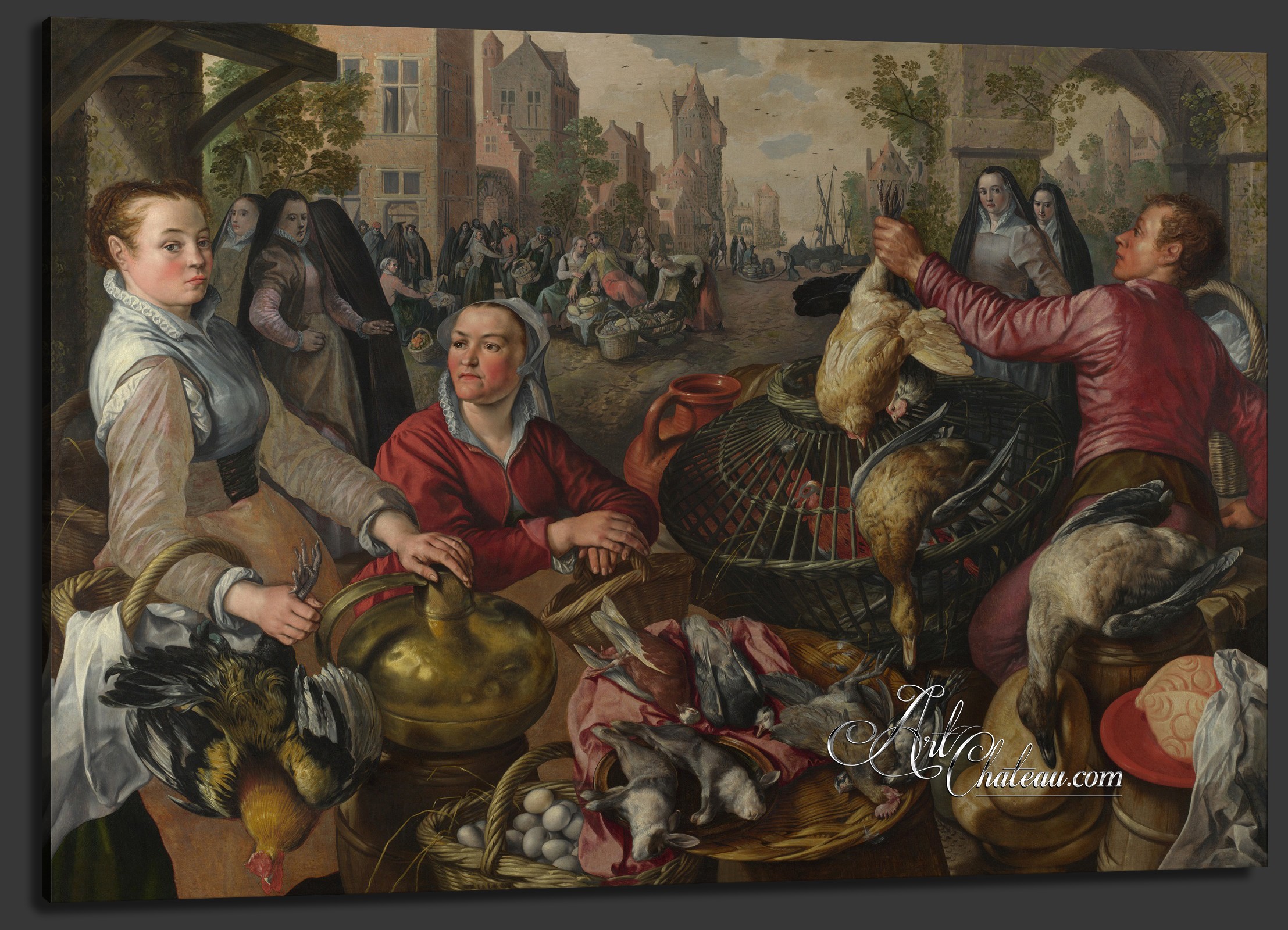 Poultry Market, after painting by Joachim Beuckelaer