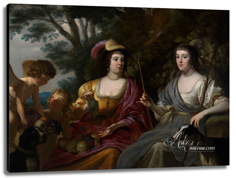 Ceres and Diana, after Gerard van Honthorst