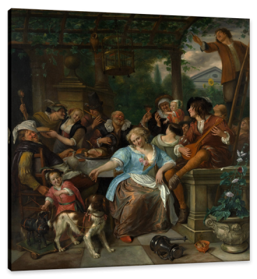 Merry Company on a Terrace, c.1715, Oil on Canvas