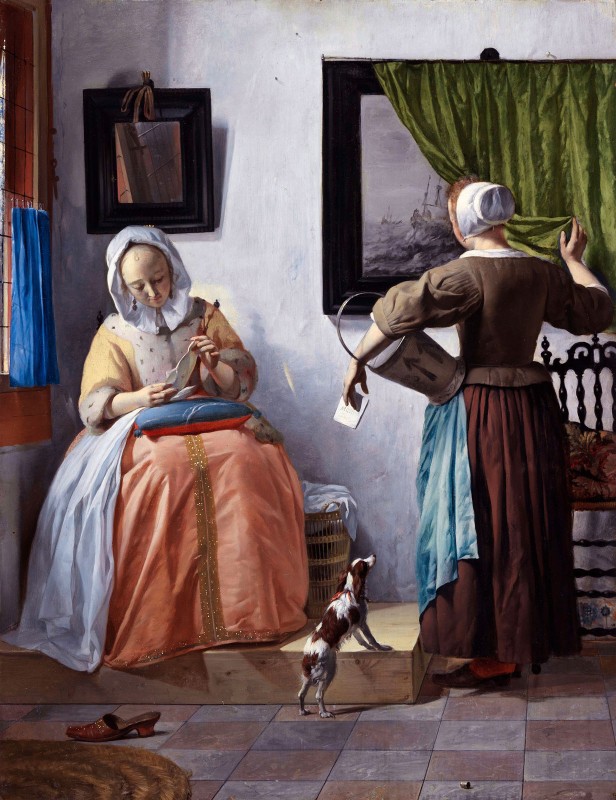 Woman Reading a Letter, c.1666, Oil on Canvas