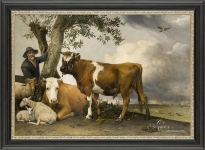 Dutch Farmer with his Livestock, after Paulus Potter
