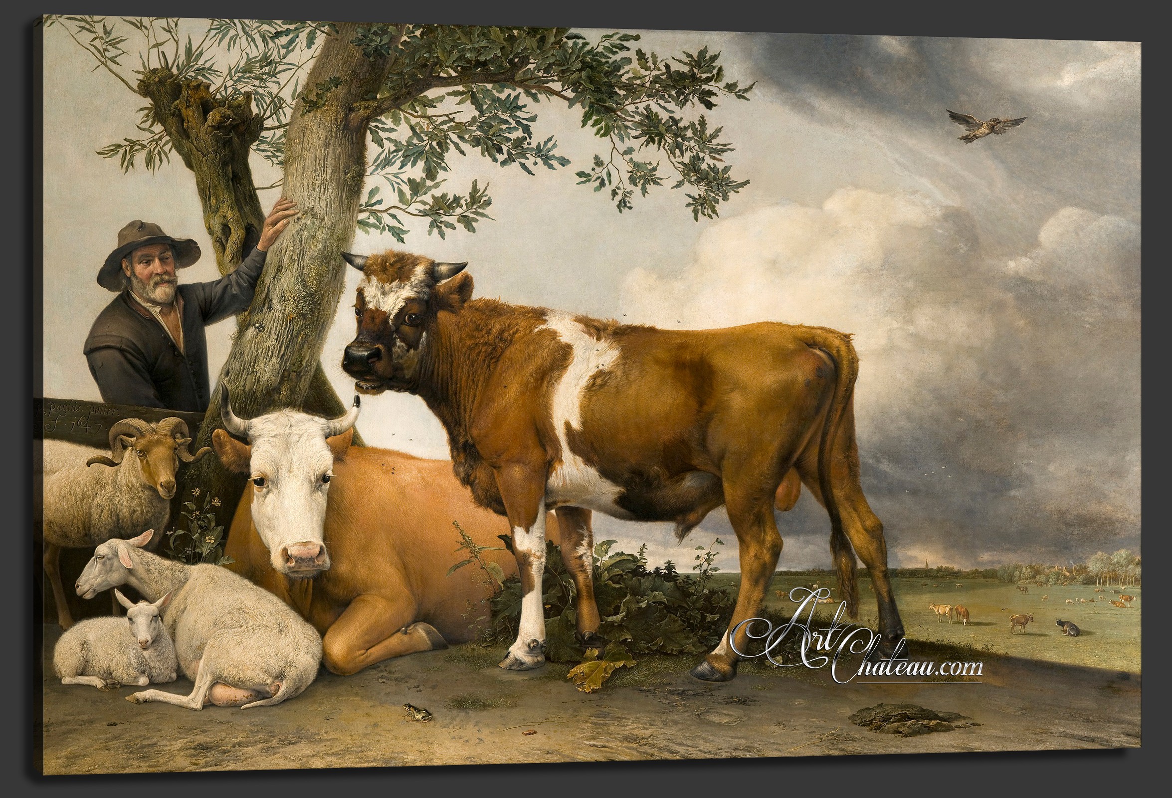 Dutch Farmer with his Livestock, after Paulus Potter