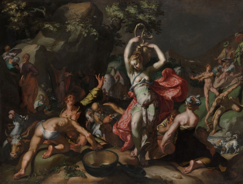 Moses Striking the Rock, c.1596, Oil on Canvas