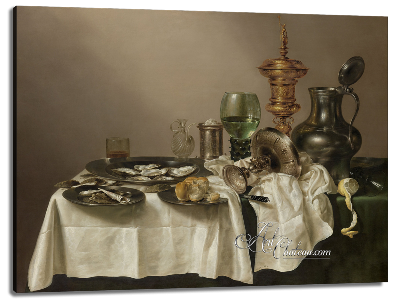 Still-life of a Feast, after Willem Claesz