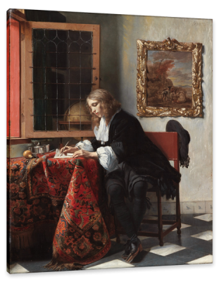 Man Writing a Letter, c.1666, Oil on Canvas