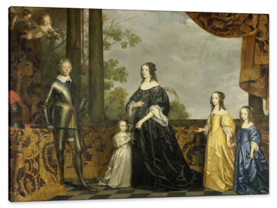 Frederick Henry, his Consort Amalia of Solms, and their Three Youngest Daughters, c.1647, Oil on Canvas