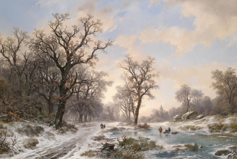 Frozen Morning Near Amsterdam, c.1853, Oil on Canvas