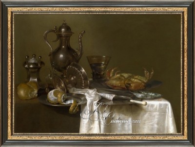 Still Life with Gilt Cup, after Willem Claesz