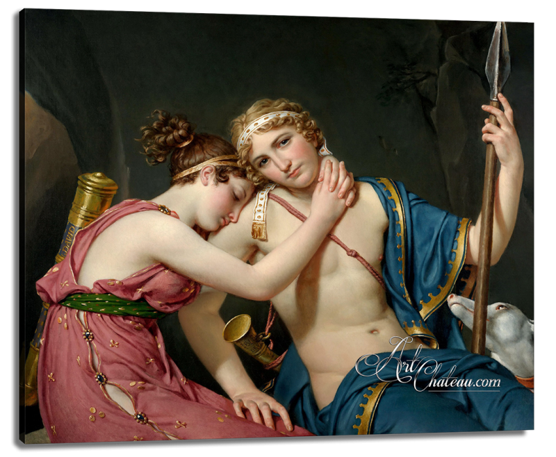 Farewell of Telemachus and Eucharis, after Jacques Louis David