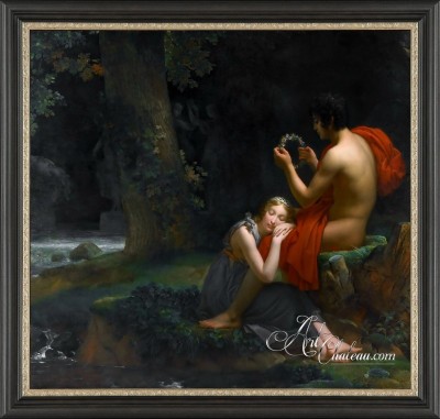 Daphnis and Chloe, after artist Francois Gerard Baron