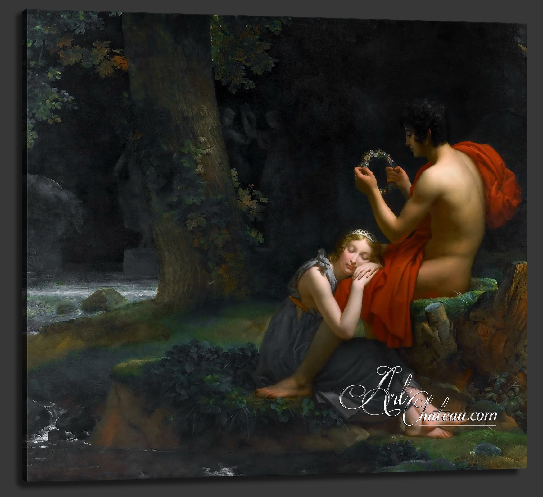 Daphnis and Chloe, after artist Francois Gerard Baron