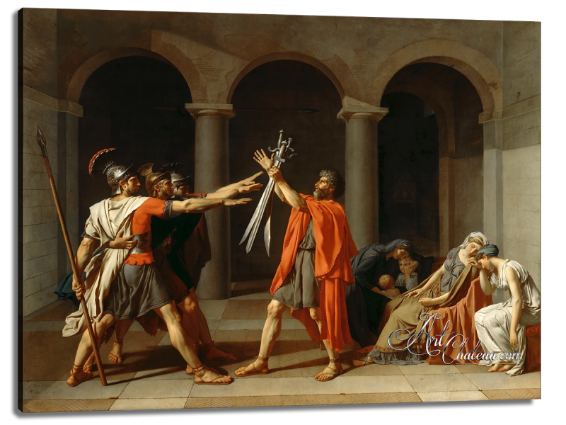 The Oath of the Horatii, after Jacques Louis David