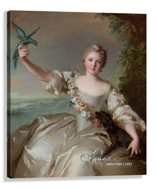 Renee de Carbonnel, after Painting by Jean-Marc Nattier