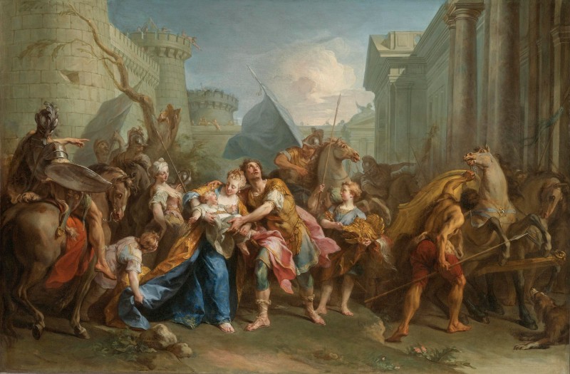 Hector Taking Leave of Andromache, c.1748, Oil on Canvas