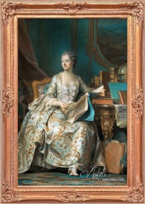 Madame de Pompadour, after Maurice Quentin de La Tour