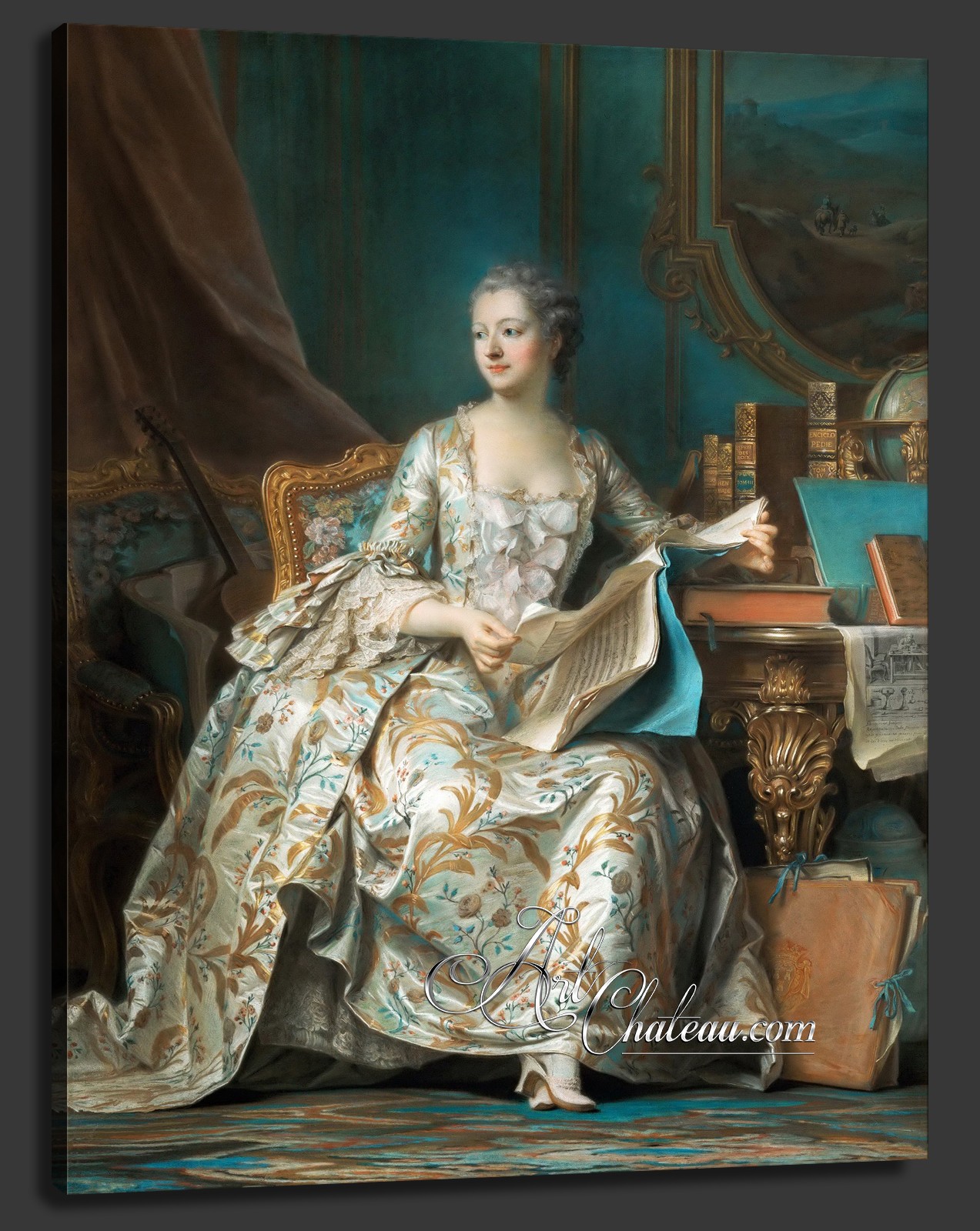 Madame de Pompadour, after Maurice Quentin de La Tour