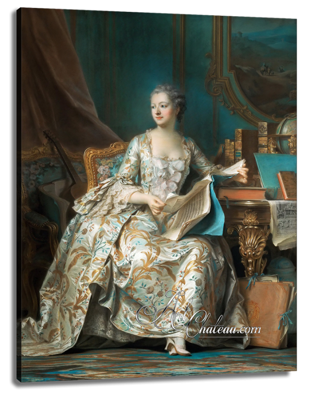 Madame de Pompadour, after Maurice Quentin de La Tour