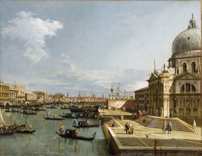 Entrance to the Grand Canal with Santa Maria della Salute, c.1750, Oil on Canvas