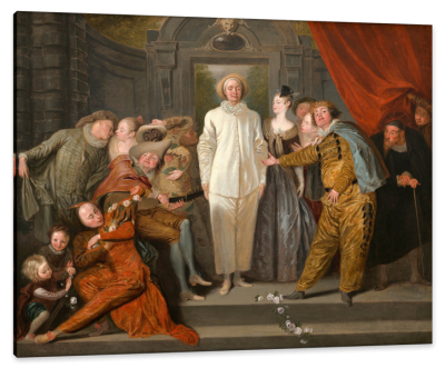 The Italian Comedians, c.1720, Oil on Canvas