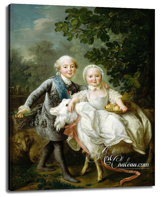 The Count d’Artois and Madame Clotilde as Children