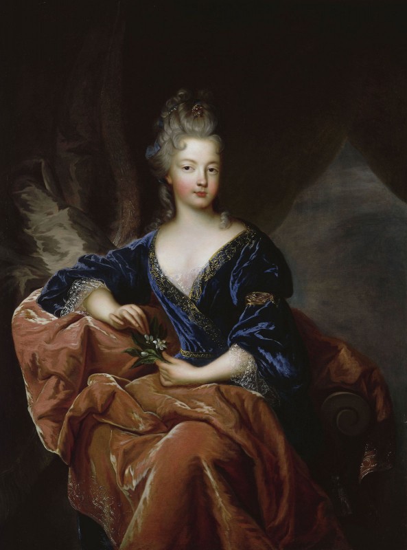 Françoise Marie de Bourbon was the youngest legitimised daughter of Louis XIV, c.1720, Oil on Canvas